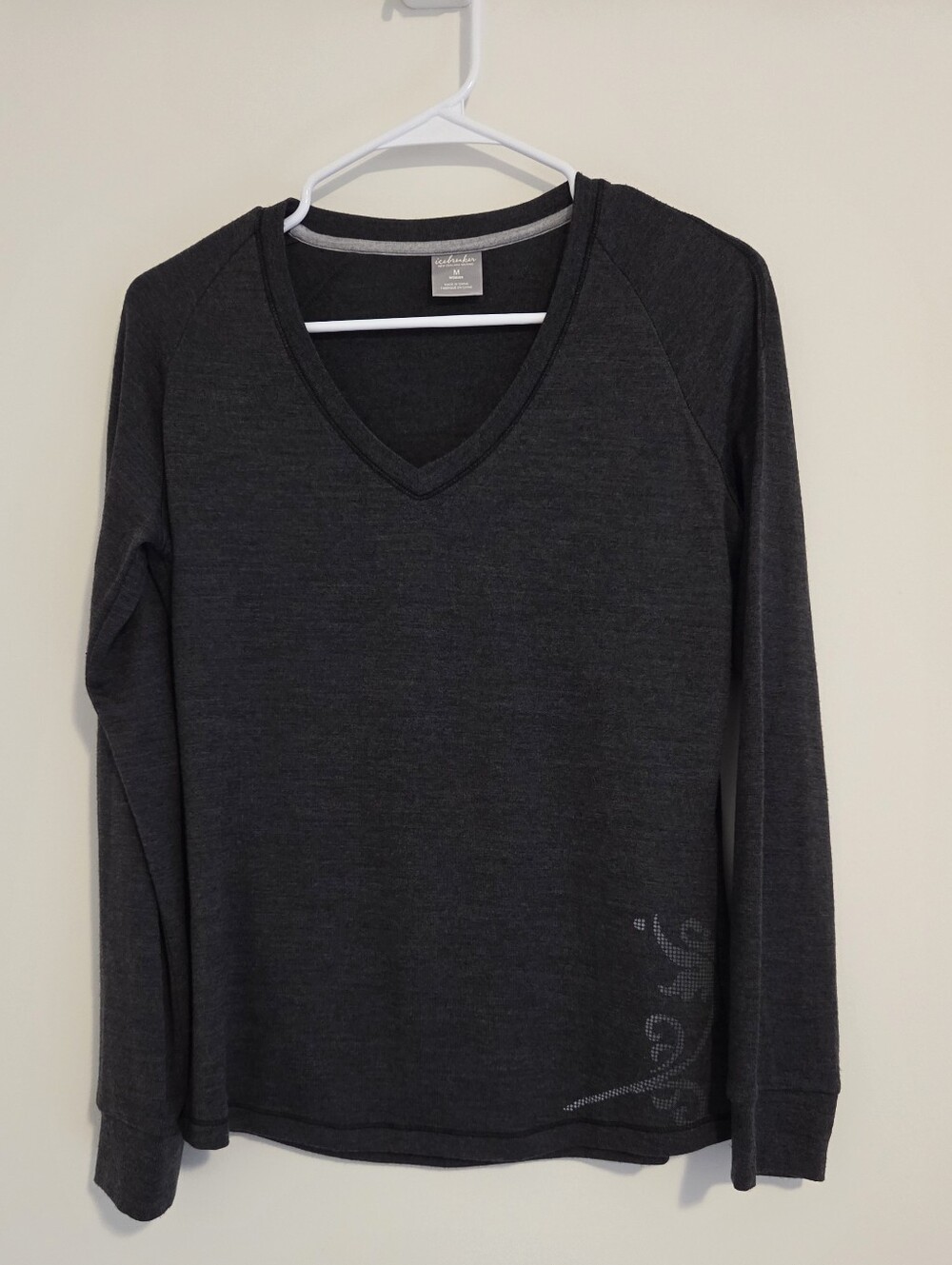 Icebreaker Grey Merino Wool Sweater